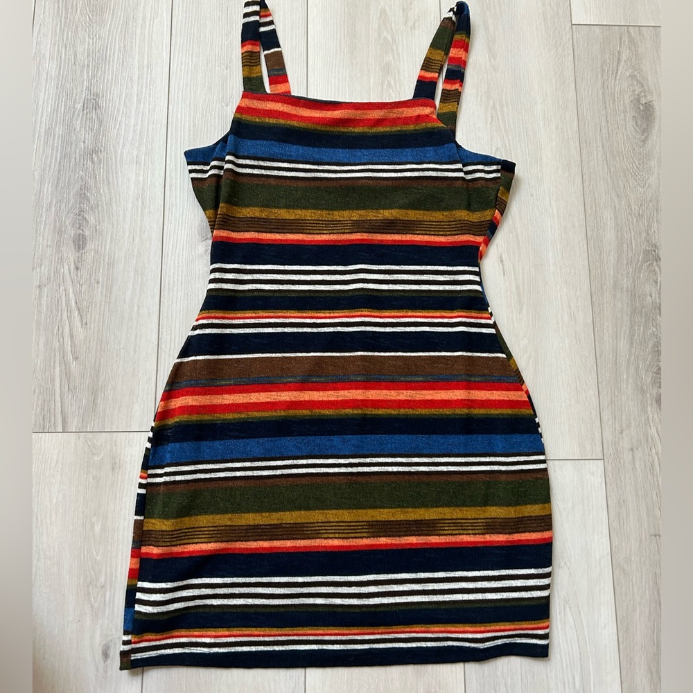 Honey Punch Striped Knit Dress